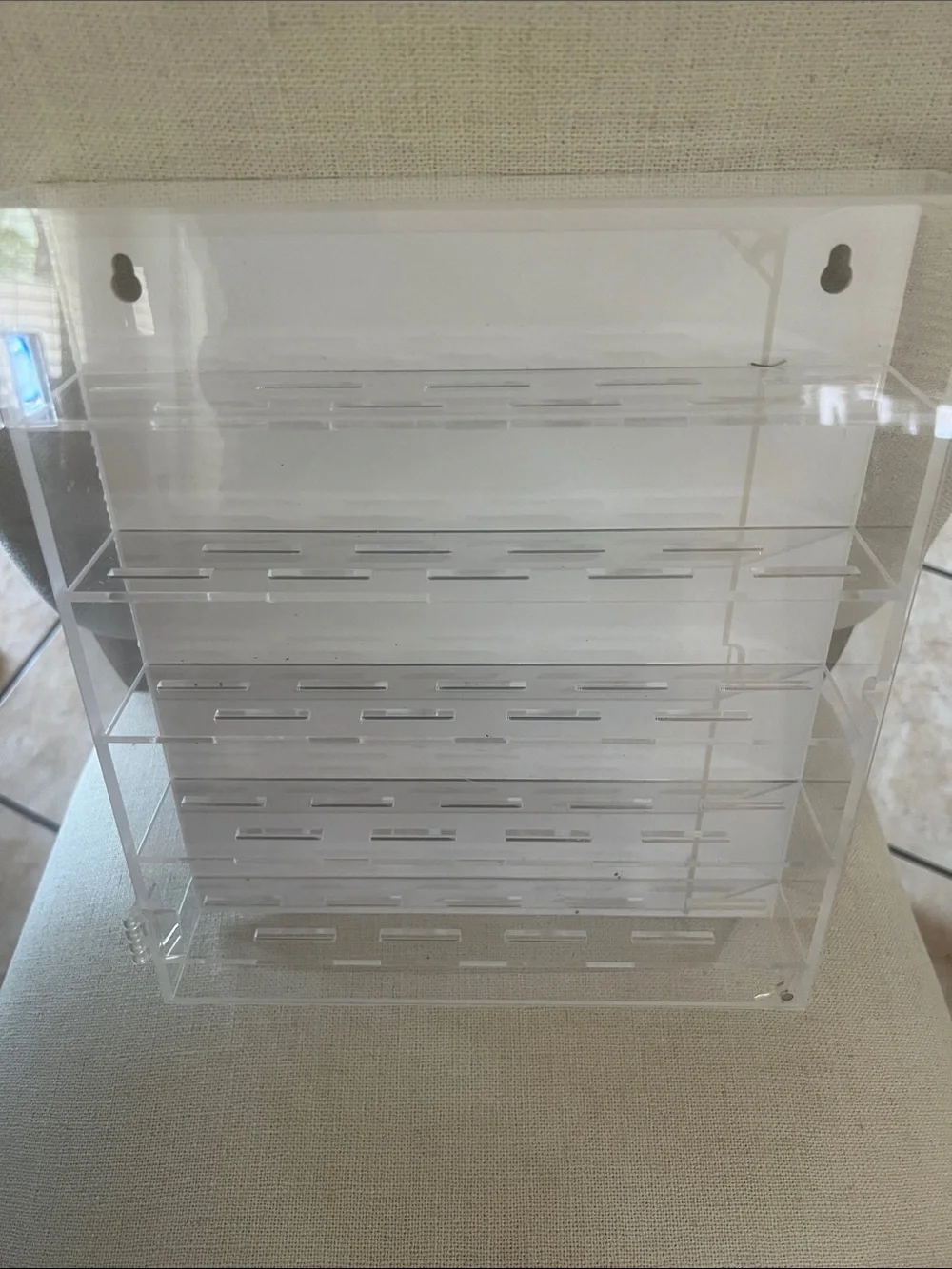 Clear Acrylic Wall-Mount nail polish organizer